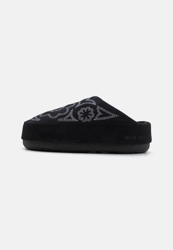 MULE EMBROIDERED UNISEX - Hausschuh - black/grey