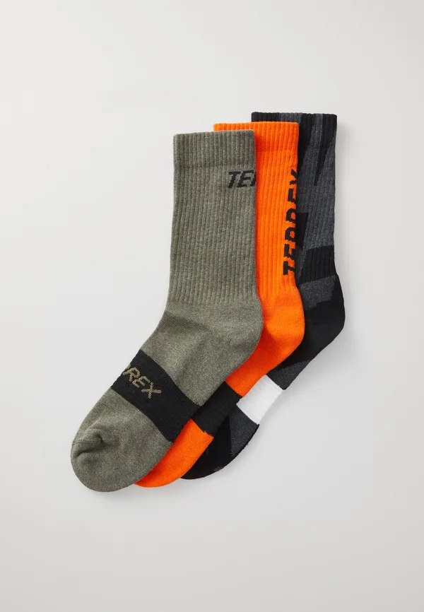 MULTI 3 PACK - Sportsocken - olive strata/semi impact orange/black