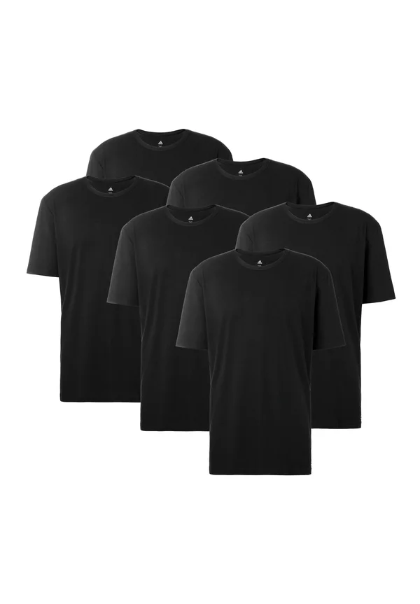 MULTI 6ER PACK CREW RUND AUSSCHNITT LANGLEBIG - Unterhemd/-shirt - black