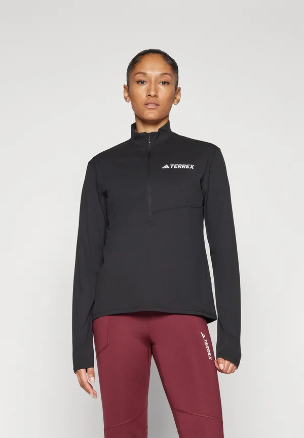 MULTI CLIMACOOL 1/2 ZIP  - Langarmshirt - black