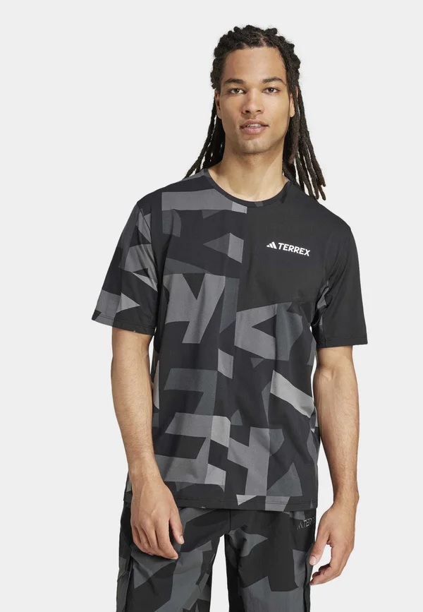 MULTI CLIMACOOL PRINTED - Sport T-Shirt - black   carbon