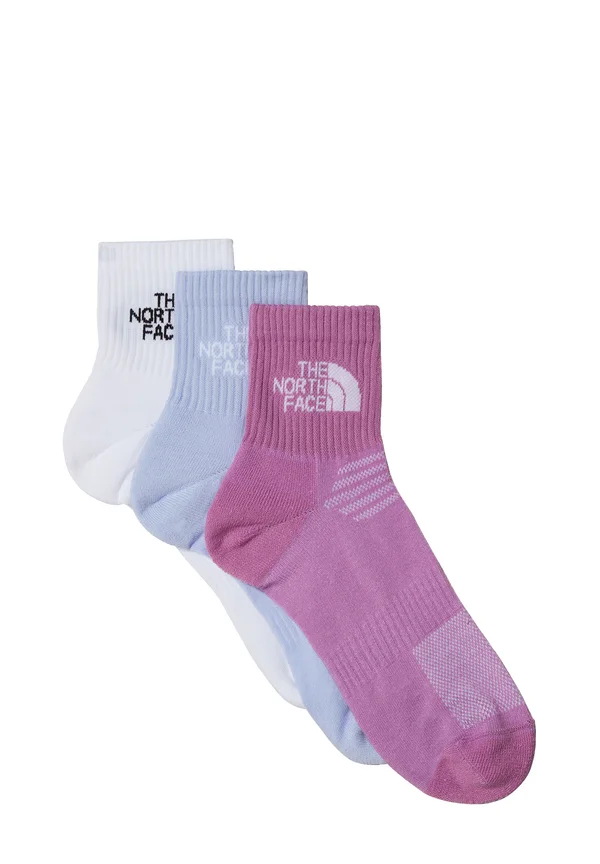 MULTI CUSH QUARTER 3PACK - Sportsocken - tnf white purple mint v