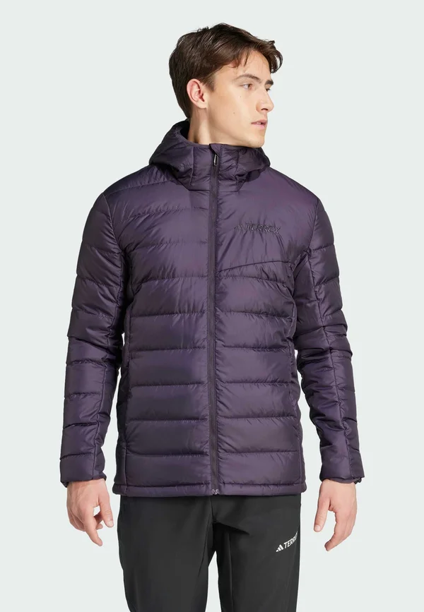 MULTI LIGHT DOWN HOODED - Daunenjacke - aurora black