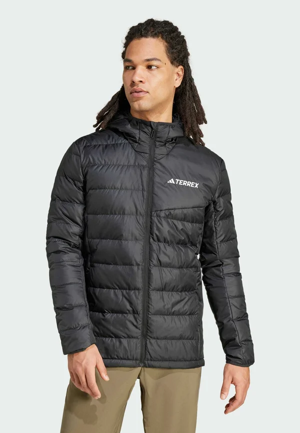 MULTI LIGHT DOWN HOODED - Daunenjacke - black