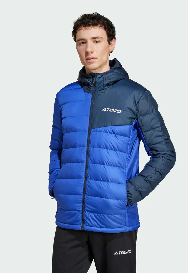 MULTI LIGHT DOWN HOODED - Daunenjacke - semi lucid blue   aurora ink