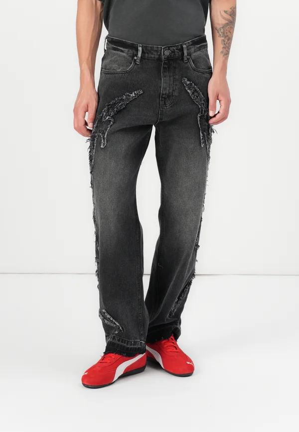 MULTI POCKET UNISEX - Jeans Relaxed Fit - black