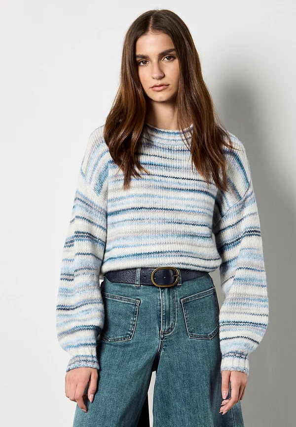 MULTI STRIPE SOFT - Strickpullover - navy