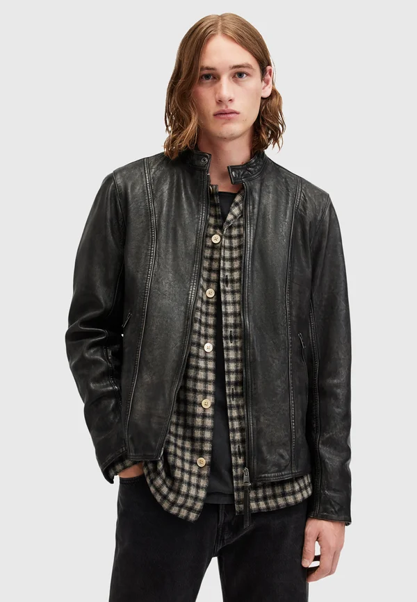MURPHY - Lederjacke - vintage black