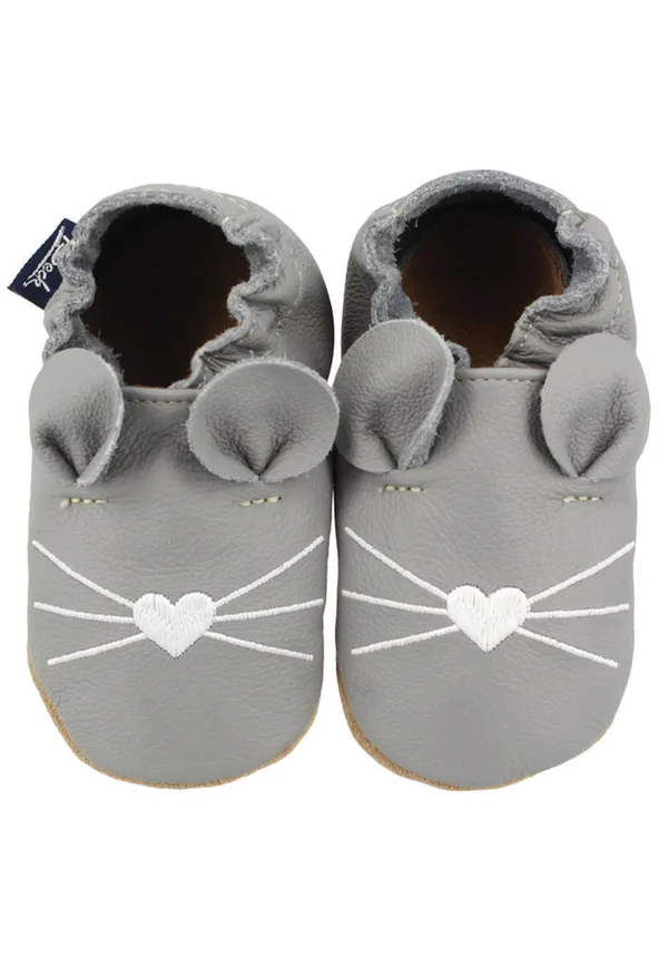 MÄUSCHEN - Krabbelschuh - grau
