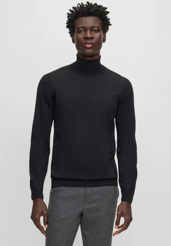 MUSSO - Strickpullover - black