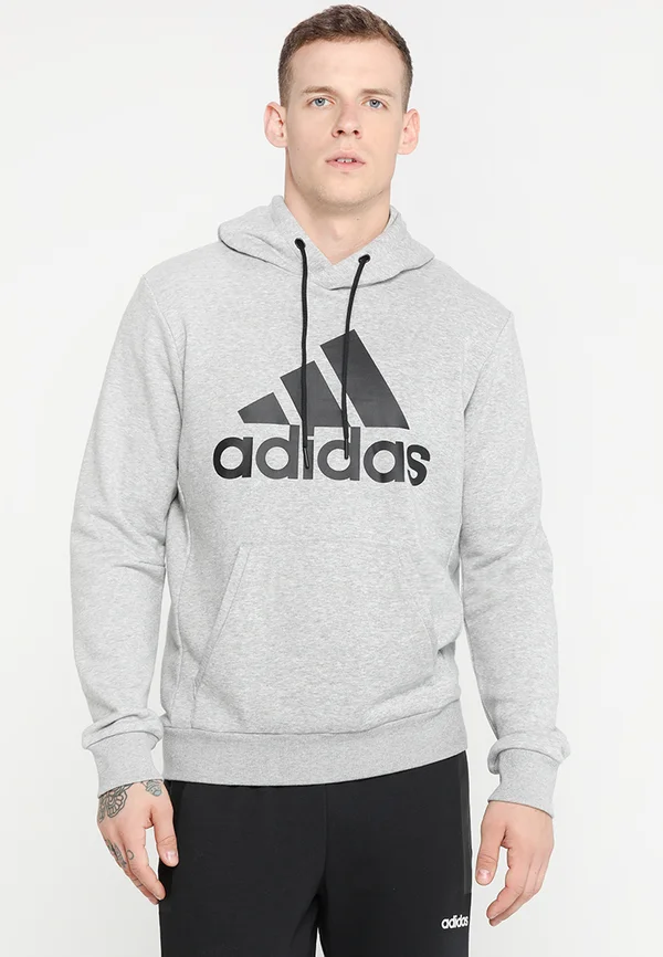 MUST HAVES SPORT REGULAR FIT HOODIE - Kapuzenpullover - medium grey heather/black