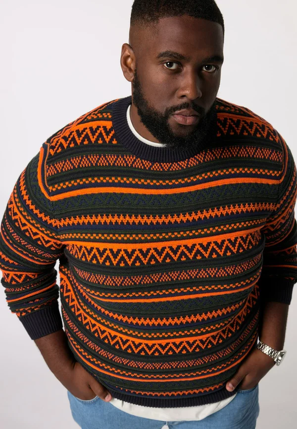 MUSTER RUNDHALS - Strickpullover - dark navy