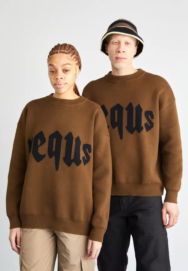 MYTHIC UNISEX - Strickpullover - dark earth/black