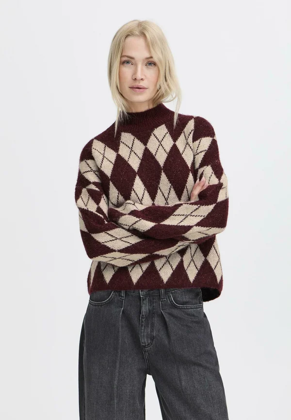 NAFTA ARGYLE - Strickpullover - port royale