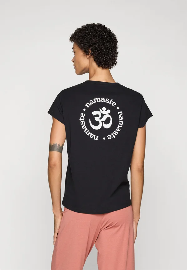 NAMASTE - T-Shirt print - black/white