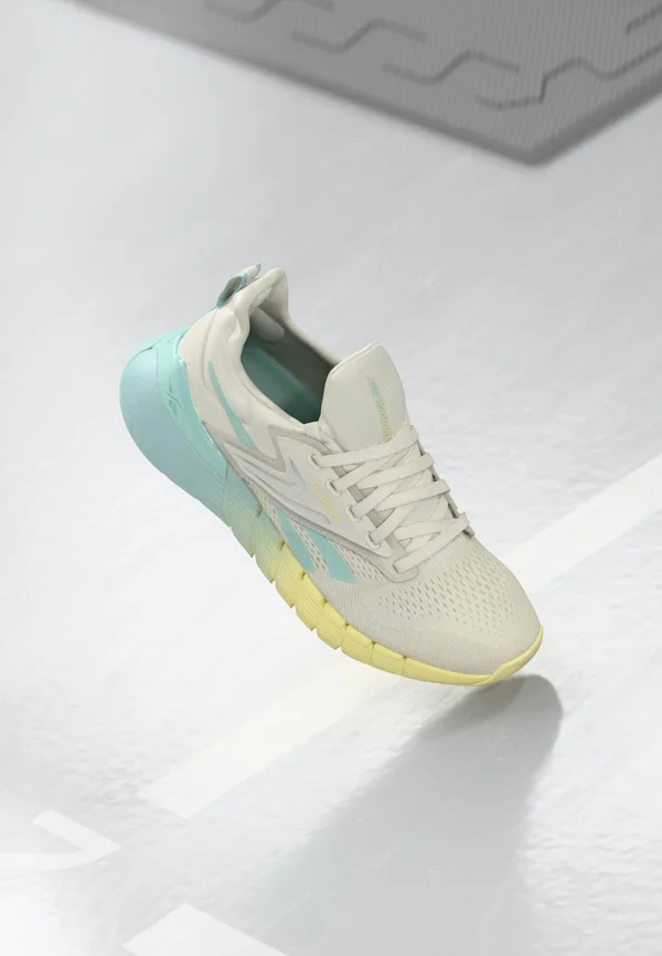 NANO GYM - Trainingsschuh - chalk/yellow haze/glitch aqua