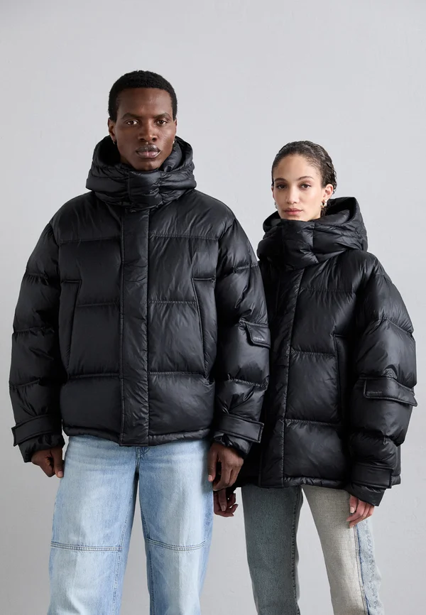 NARVIK  SHORT JACKET UNISEX - Daunenjacke - black