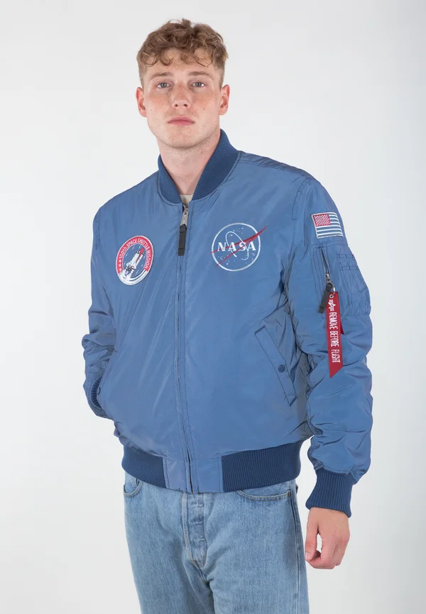 NASA REFLECTIVE - Kunstlederjacke - repl blue/ reflective