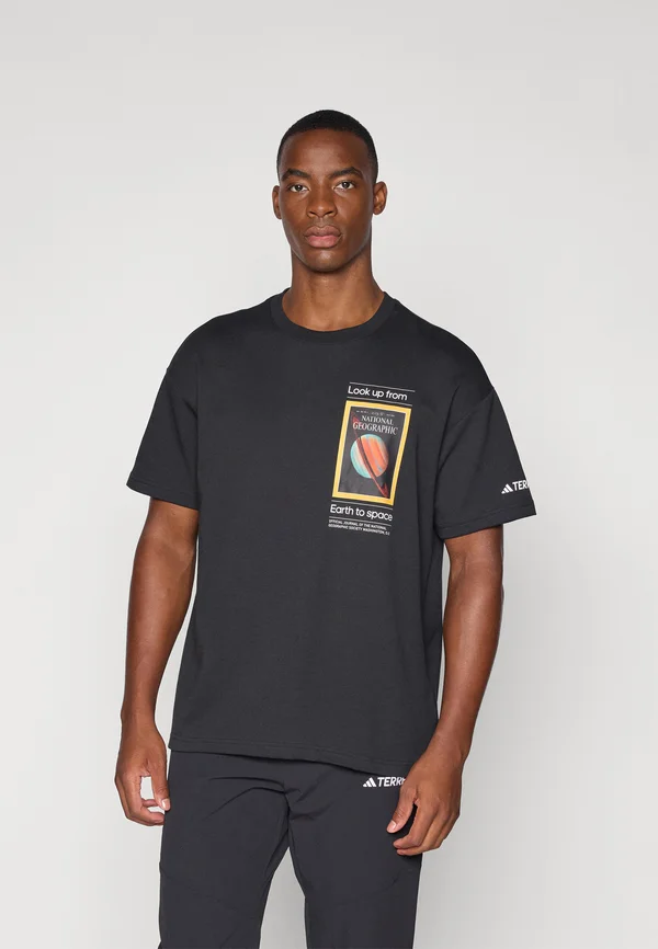 NAT GEO AEROREADY GRAPHIC - Sport T-Shirt - black
