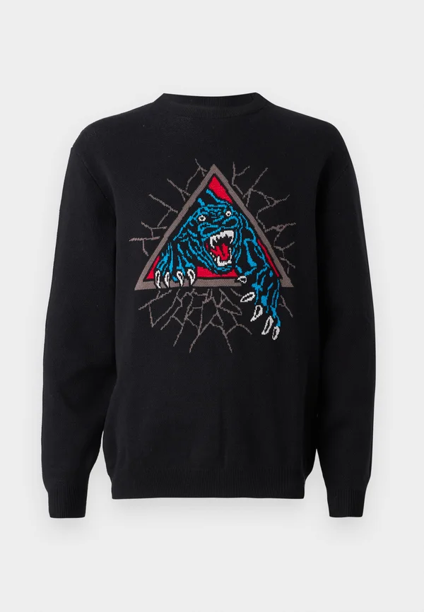 NATAS PANTHER CREW UNISEX - Strickpullover - black