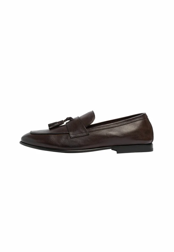 NATHAN - Business-Slipper - dark brown calf