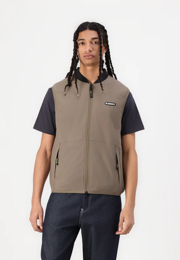 NATURE CALLS GILET - Weste - stone gray