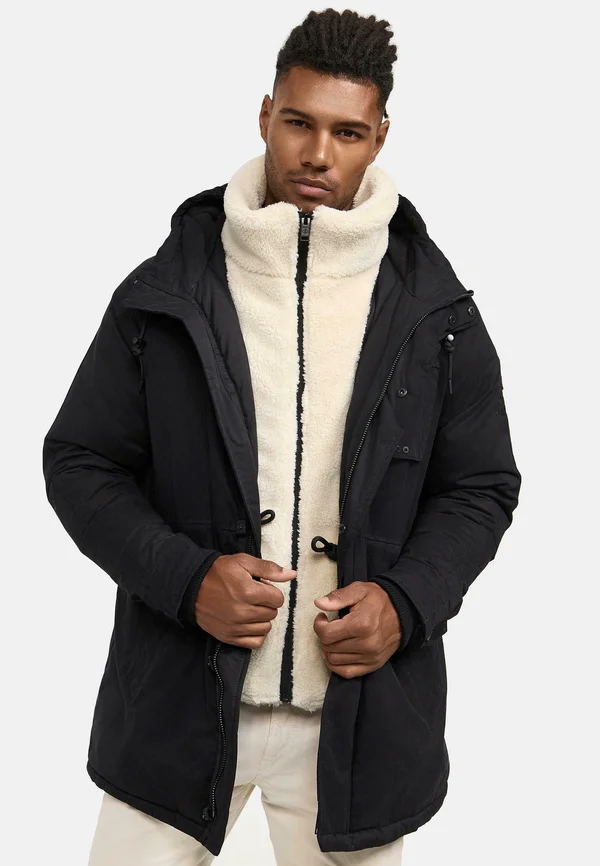 NAVROOS XX - Wintermantel - black