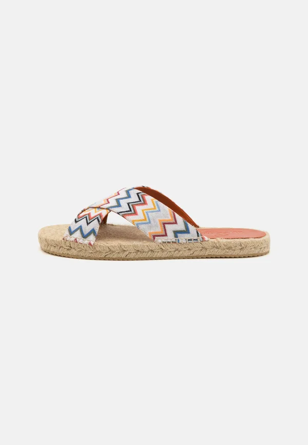 NAXOS - Pantolette flach - multicolor/white