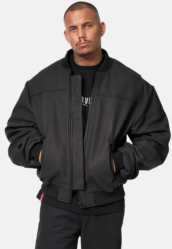 NAZAR  - Lederjacke - Schwarz