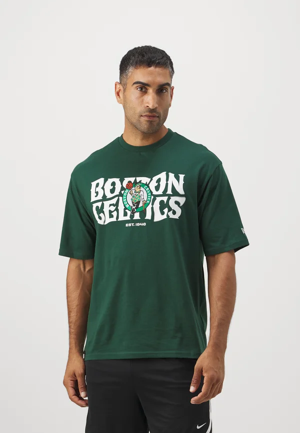 NBA BOSTON CELTICS OVERSIZE TEE - Vereinsmannschaften - dark green/white