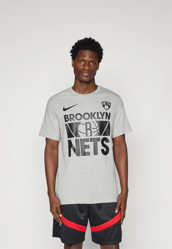 NBA BROOKLYN NETS TEE - Vereinsmannschaften - dark grey heather