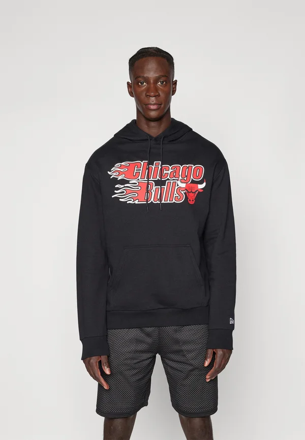 NBA CHICAGO BULLS FLAME HOODIE - Vereinsmannschaften - black
