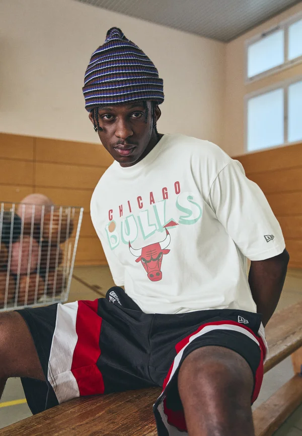 NBA CHICAGO BULLS GRAPHIC OVERSIZED TEE - T-Shirt print - whie
