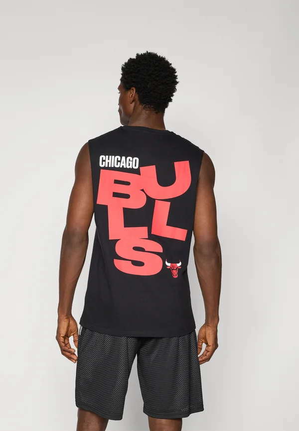 NBA CHICAGO BULLS GRAPHIC SLEEVELESS TEE - Vereinsmannschaften - black