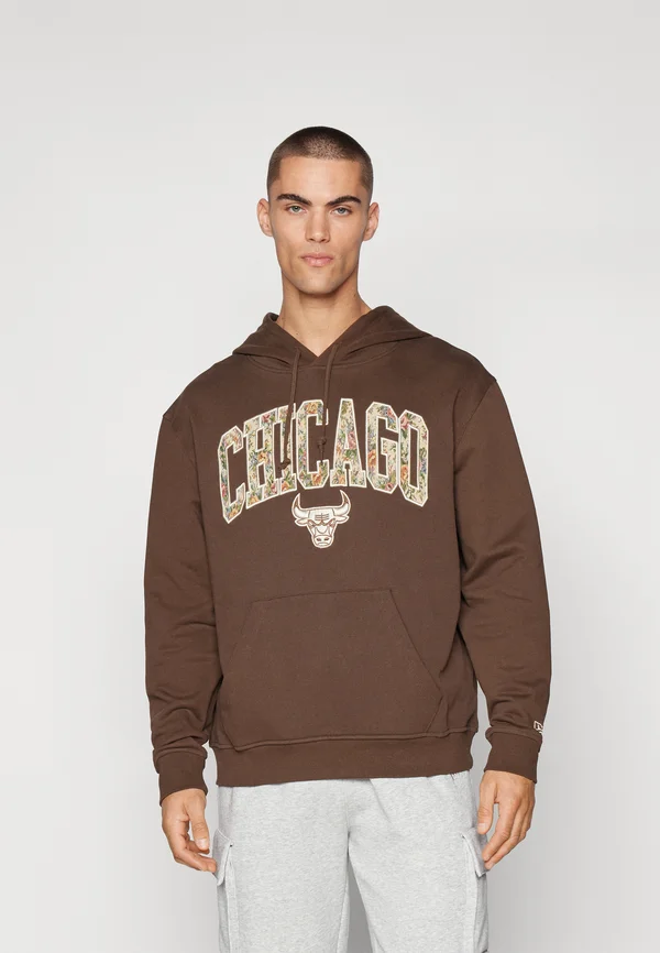 NBA CHICAGO BULLS HOODIE - Vereinsmannschaften - dark brown