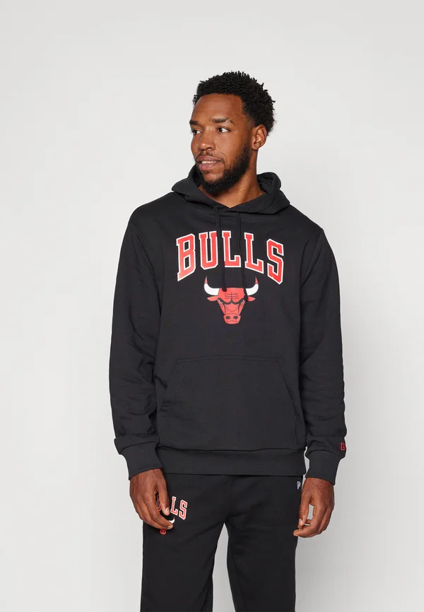 NBA CHICAGO BULLS HOODY - Vereinsmannschaften - black