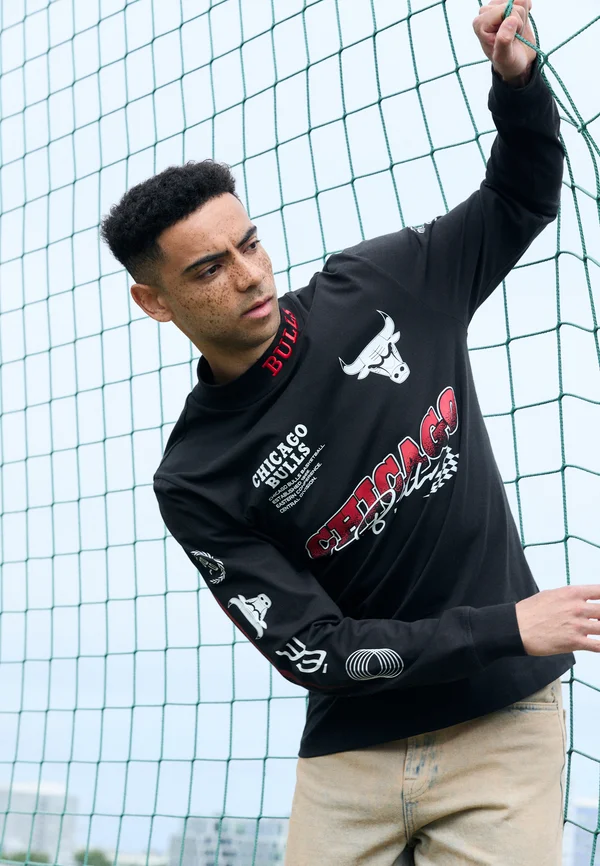 NBA CHICAGO BULLS RACING LONG SLEEVE - Vereinsmannschaften - black