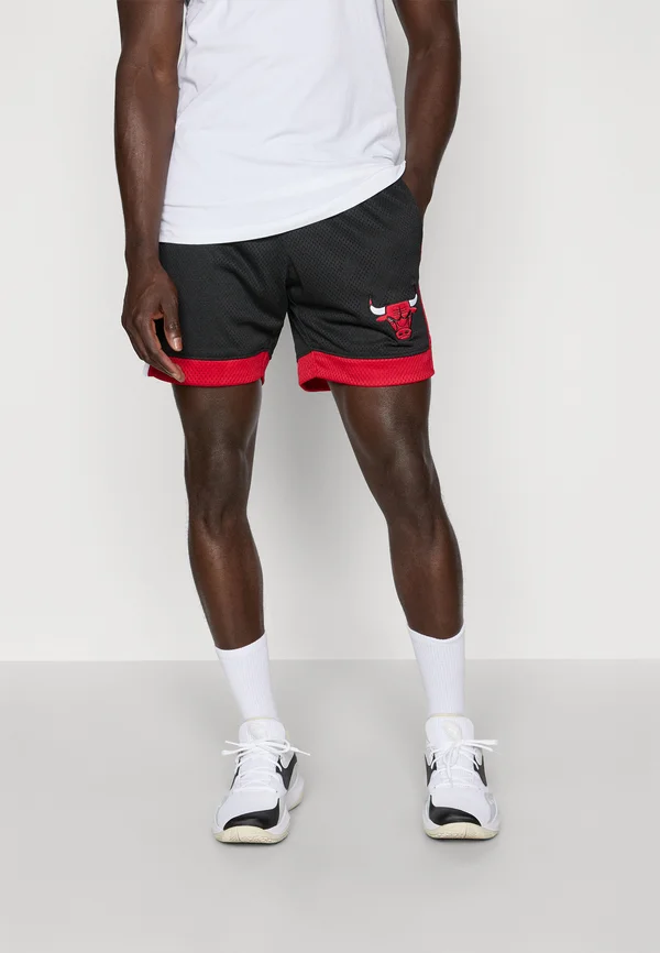 NBA CHICAGO BULLS SHORT - Vereinsmannschaften - black
