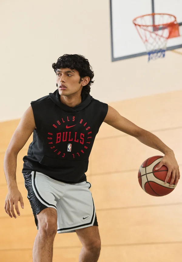 NBA CHICAGO BULLS SLEEVELESS  - Kapuzenpullover - black/university red