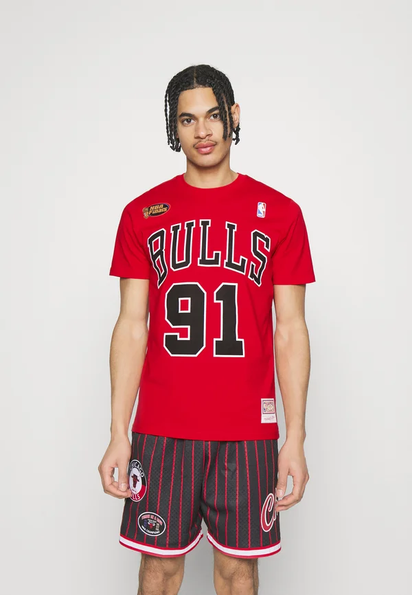 NBA CHICAGO BULLS TEE BULLS DENNIS RODMAN - Vereinsmannschaften - red