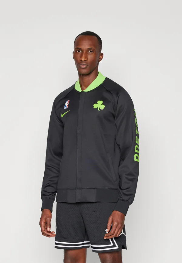 NBA CITY EDITION BOSTON CELTICS FULL ZIP - Vereinsmannschaften - black/action green