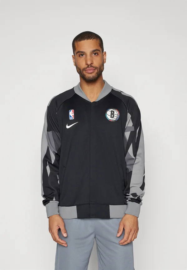 NBA CITY EDITION BROOKLYN NETS FULL ZIP - Vereinsmannschaften - black/white