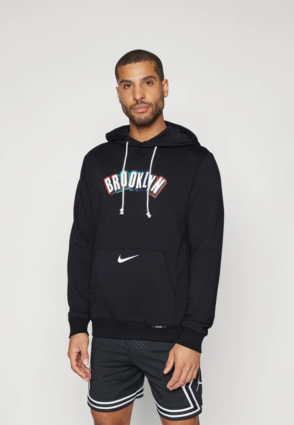 NBA CITY EDITION BROOKLYN NETS HOODY - Vereinsmannschaften - black/white