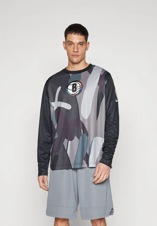NBA CITY EDITION BROOKLYN NETS PREGAME TOP - Vereinsmannschaften - black