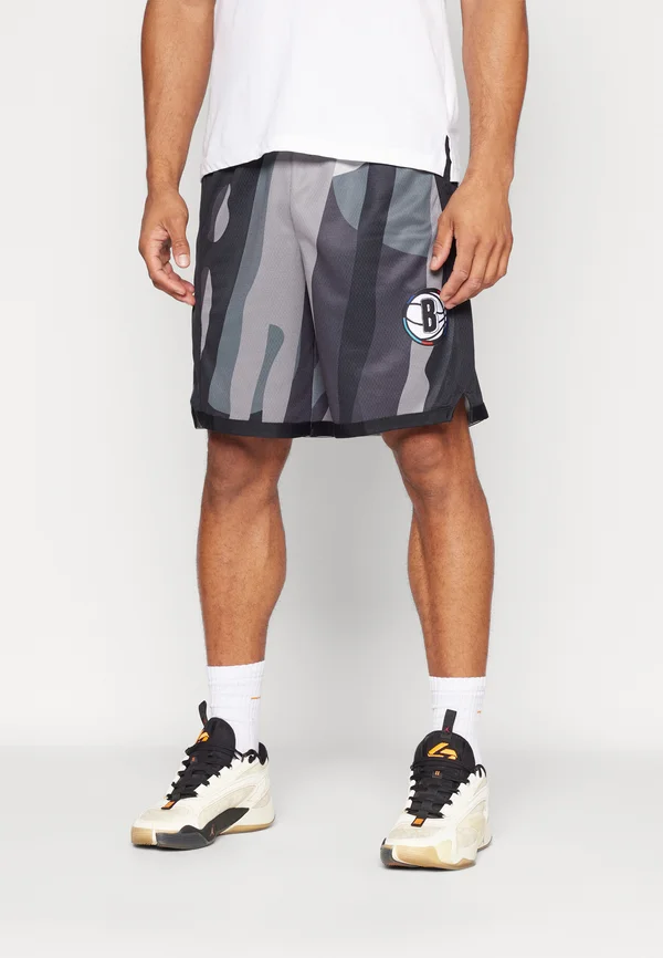 NBA CITY EDITION BROOKLYN NETS SHORTS - Vereinsmannschaften - silver/white