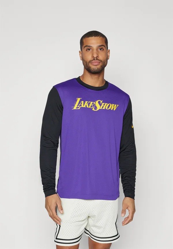 NBA CITY EDITION LOS ANGELES LAKERS PREGAME TOP - Langarmshirt - field purple/black