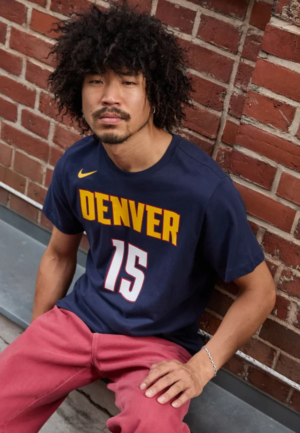 NBA DENVER NUGGETS NIKOLA JOKIC NAME AND NUMBER TEE - NBA-Trikot - college navy/jokic nikola
