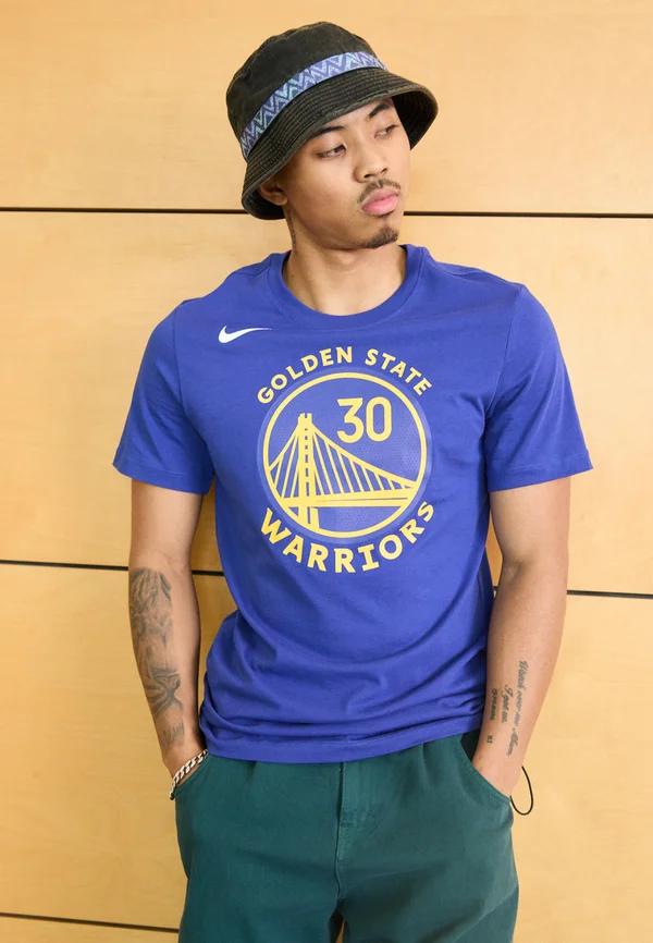 NBA GOLDEN STATE WARRIORS STEPH CURRY NAME AND NUMBER TEE - T-Shirt print - rush blue/curry stephen