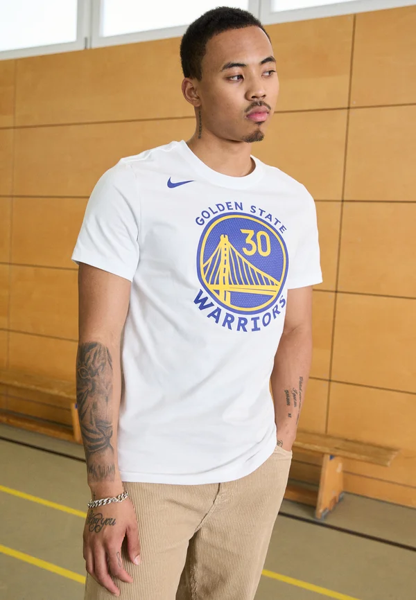 NBA GOLDEN STATE WARRIORS STEPH CURRY NAME AND NUMBER TEE - T-Shirt print - white/curry stephen