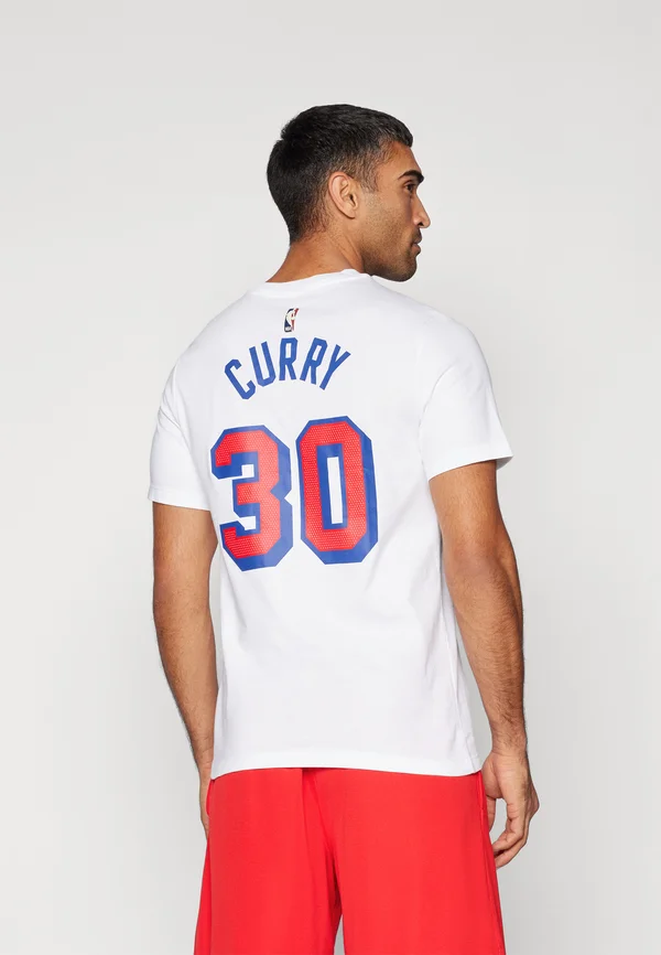 NBA GOLDEN STATE WARRIORS STEPHEN CURRY TEE - Vereinsmannschaften - white